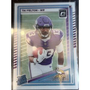 2025 Donruss Optic Tai Felton Rated Rookie RC #239 Minnesota Vikings
